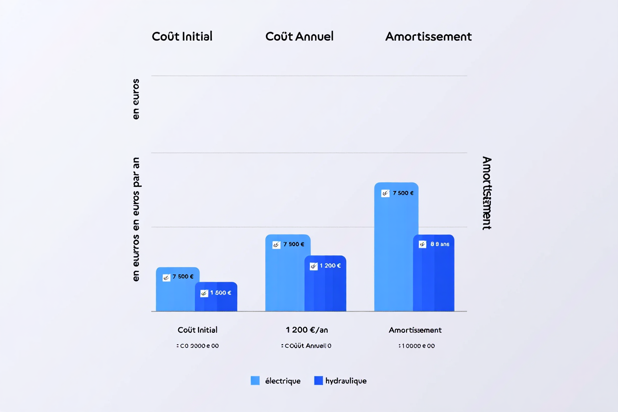 Comparaison coûts initiaux et exploitation