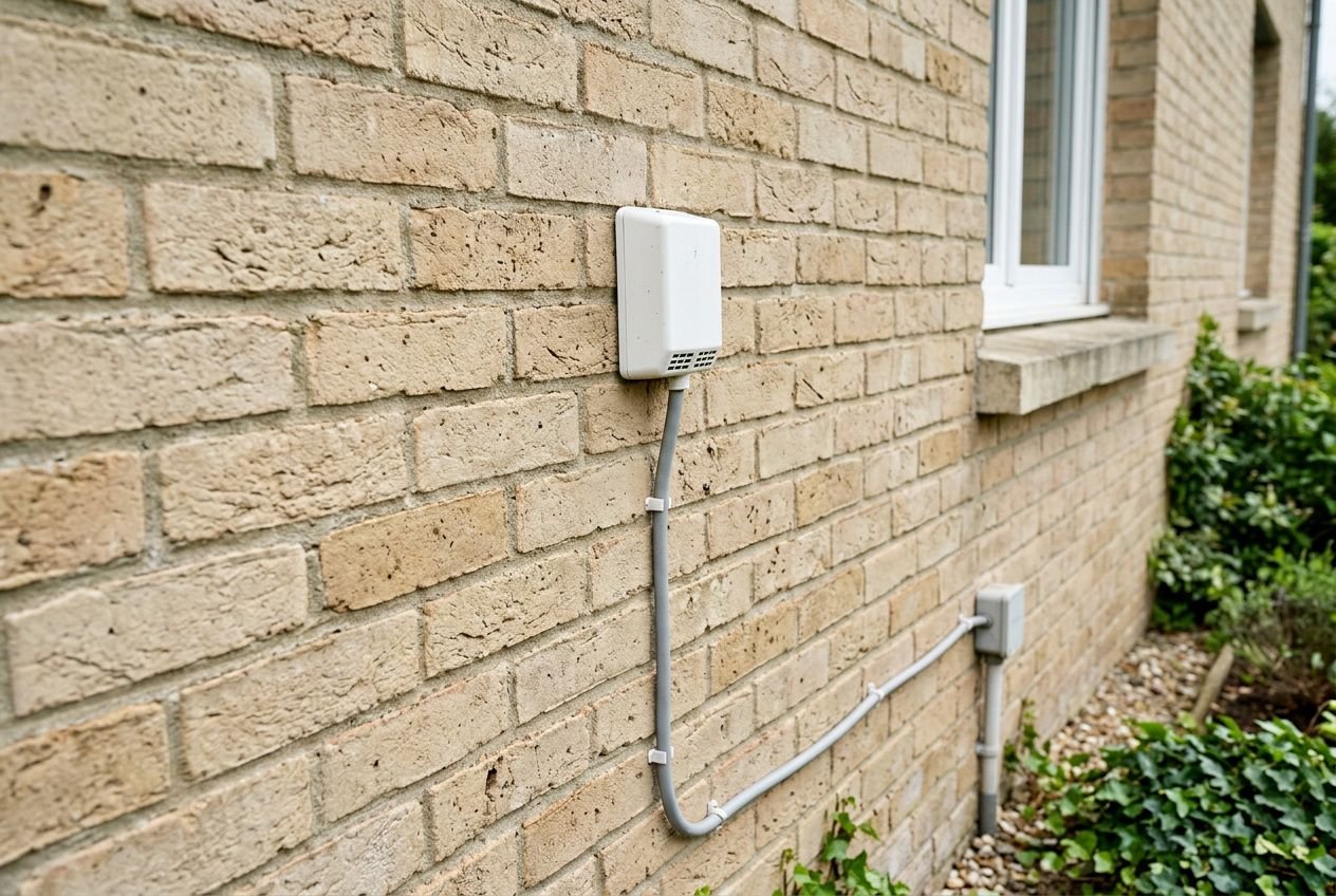 Sonde extérieure montée sur façade