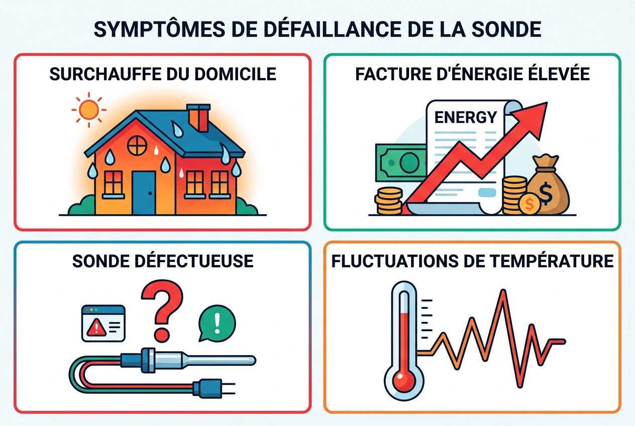 Symptômes défaillance sonde extérieure