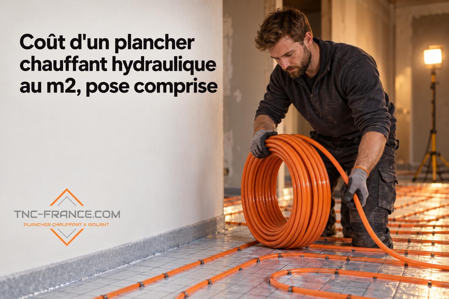 Coût d'un plancher chauffant hydraulique au m2, pose comprise