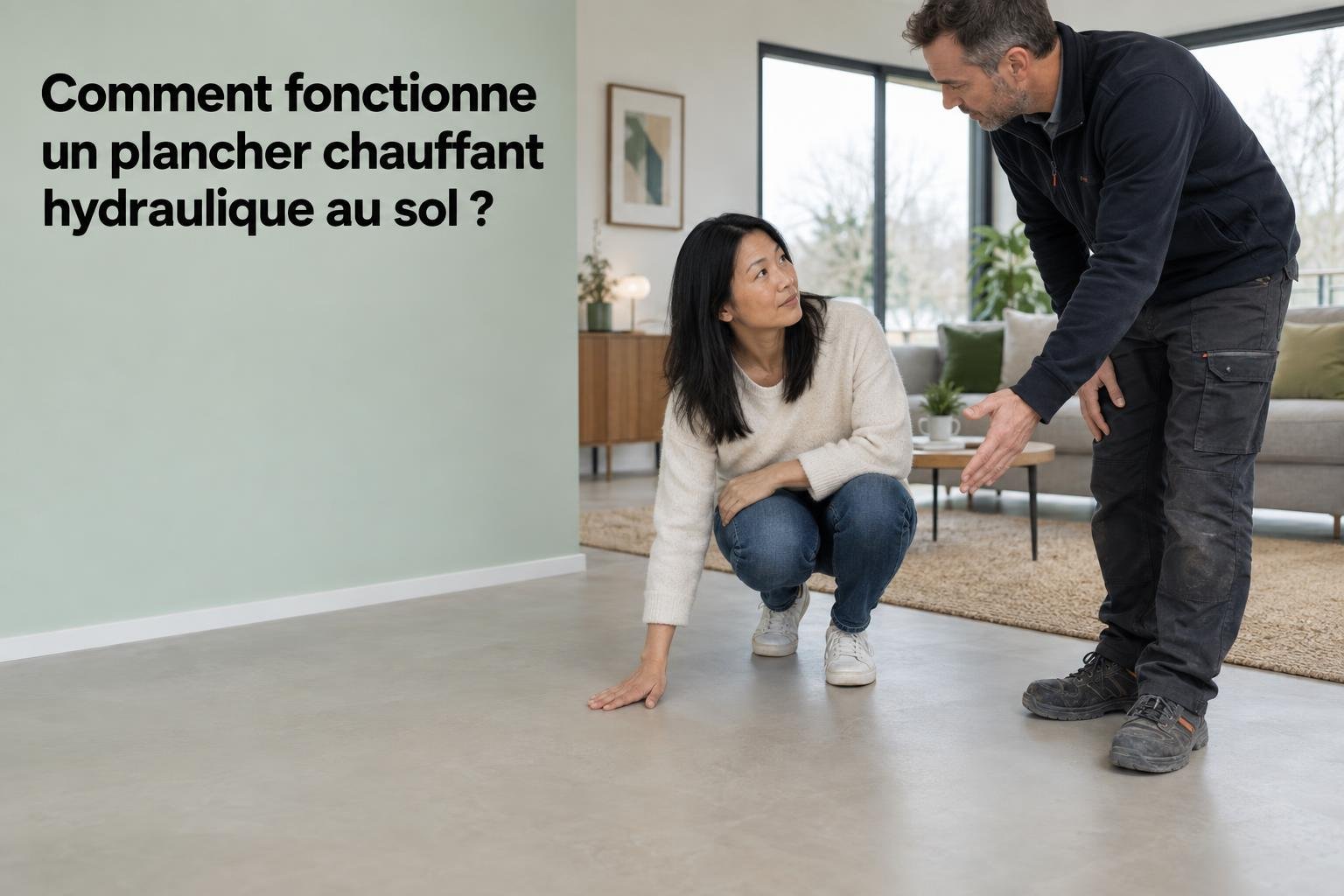 Comment fonctionne un plancher chauffant hydraulique au sol ?