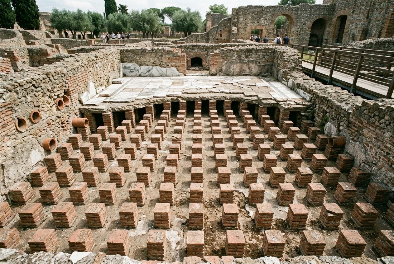 Hypocaustum : l'histoire fascinante du chauffage par le sol ancien